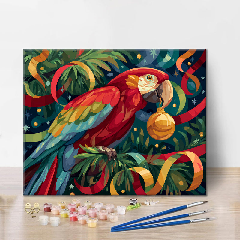 Loro festivo – Pintar por números