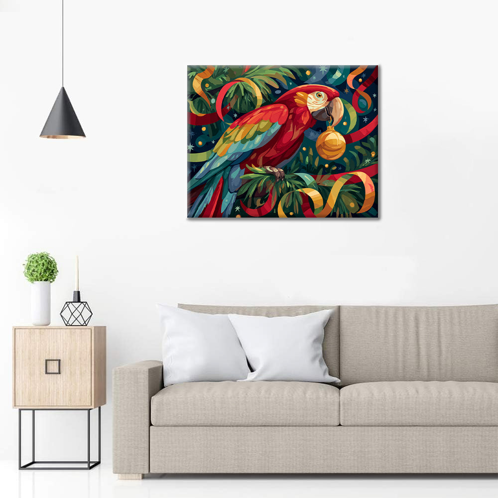 Loro festivo – Pintar por números