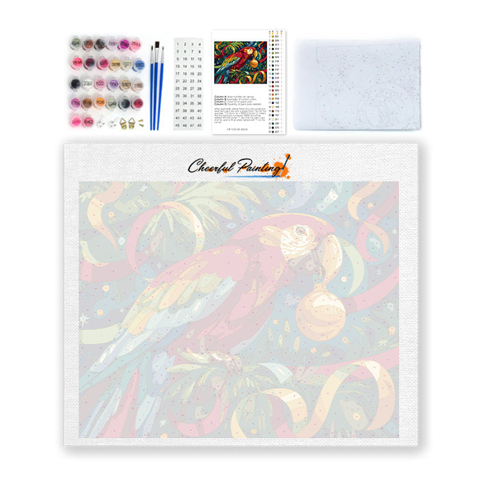 Loro festivo – Pintar por números