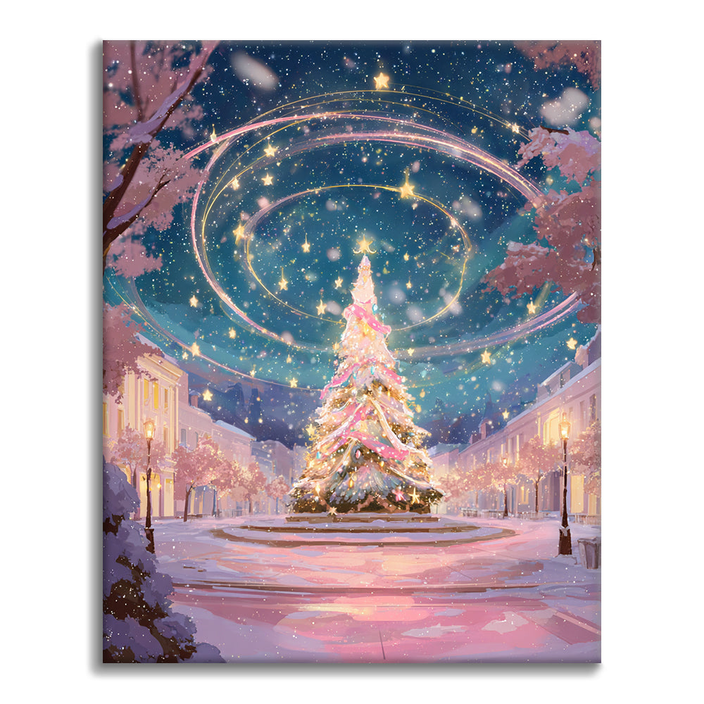 Árbol de Navidad mágico – Pintar por números