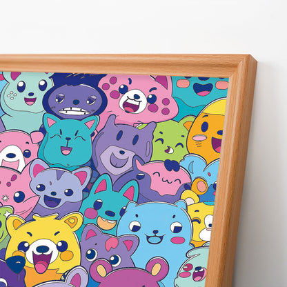Pandilla Salvaje - Puzzle de madera para colorear