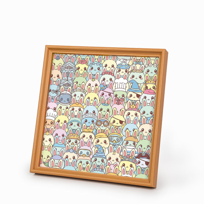 Conejito - Puzzle de madera para colorear