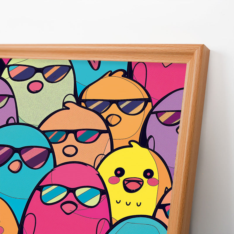 Pájaros geniales - Puzzle de madera para colorear