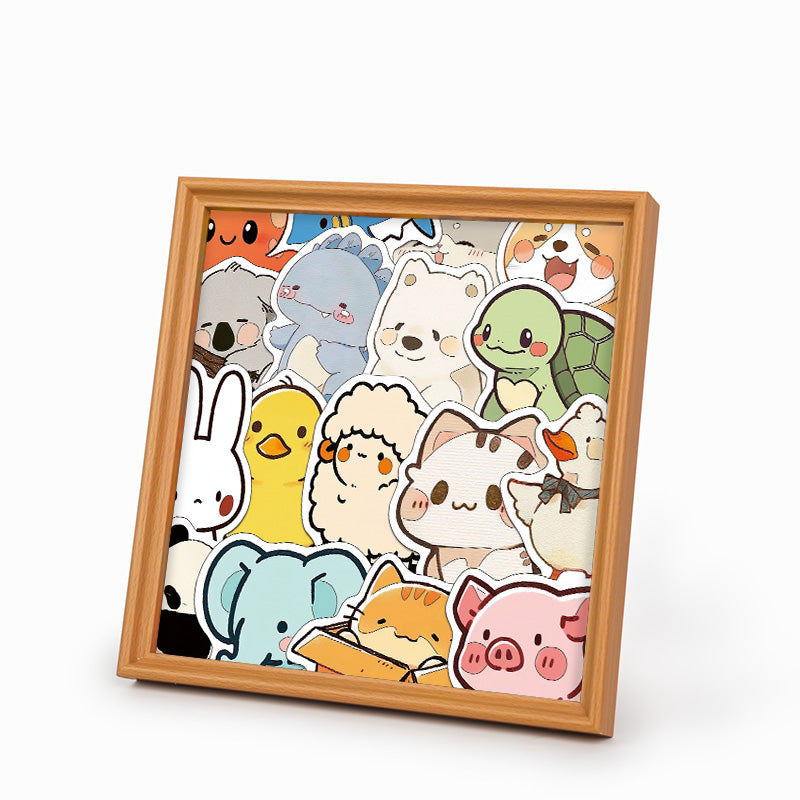 Reunión Peluda - Puzzle de madera para colorear