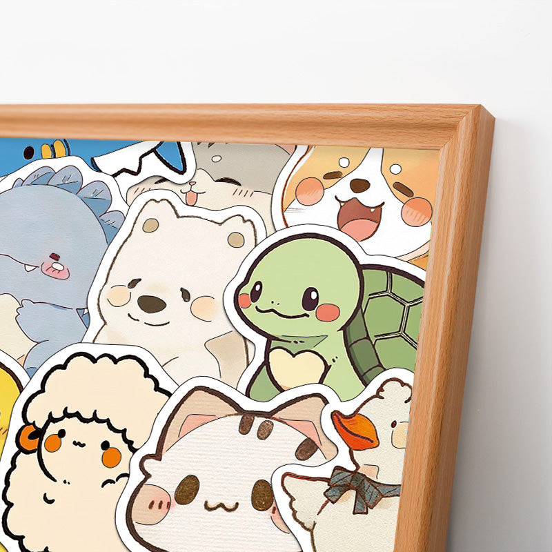 Reunión Peluda - Puzzle de madera para colorear