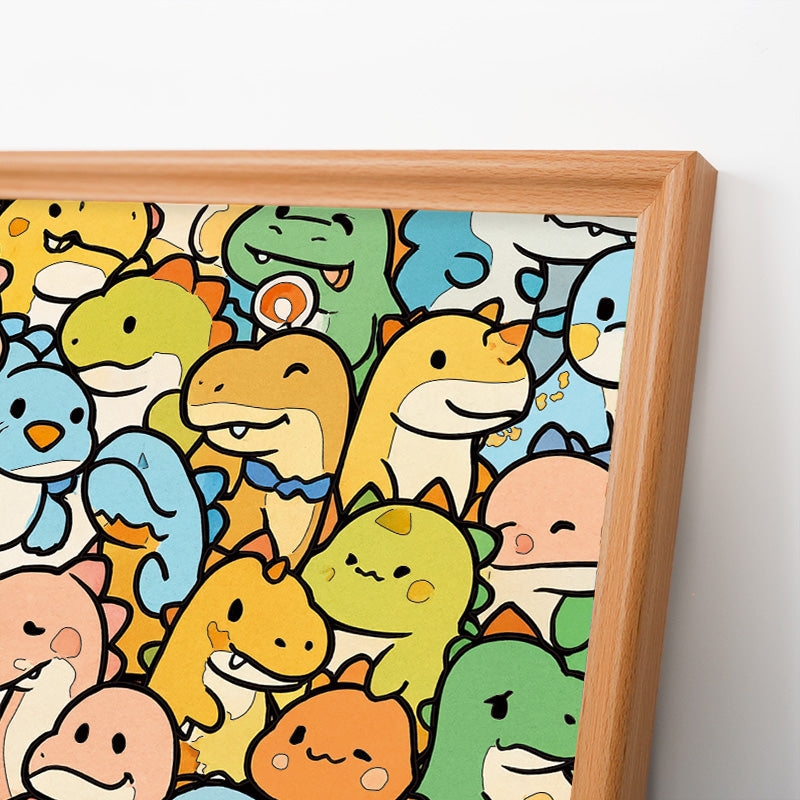 Dragoncito - Puzzle de madera para colorear