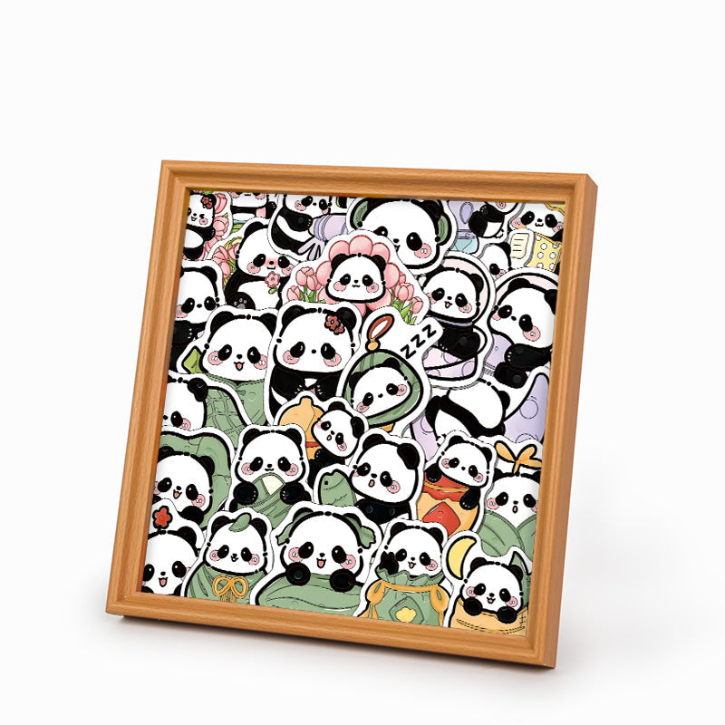 Panda II - Puzzle de madera para colorear