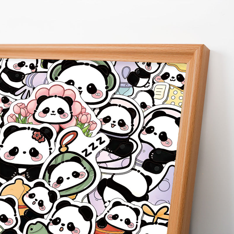 Panda II - Puzzle de madera para colorear