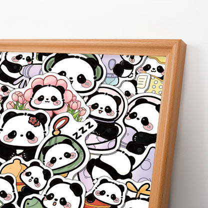 Panda II - Puzzle de madera para colorear