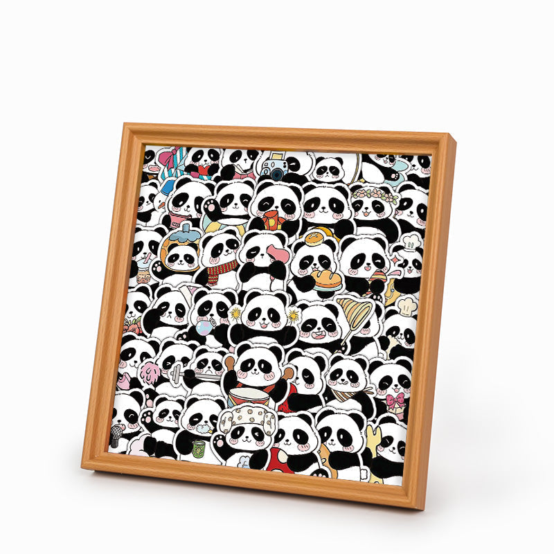 Panda III - Puzzle de madera para colorear