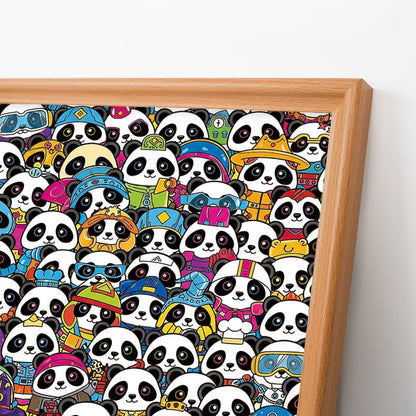 Panda - Puzzle de madera para colorear