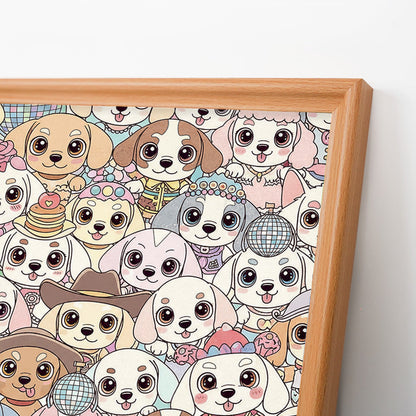 Cachorrito - Puzzle de madera para colorear