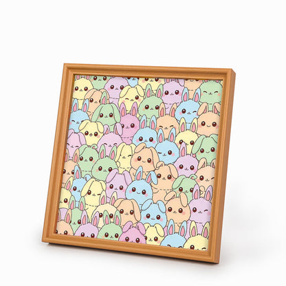 Conejo - Puzzle de madera para colorear