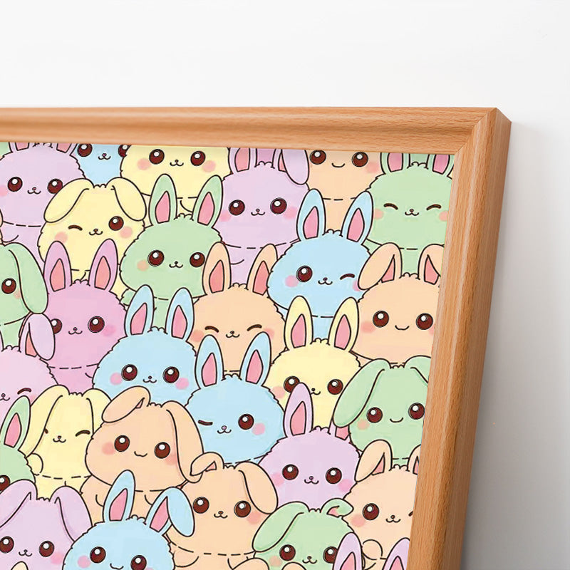 Conejo - Puzzle de madera para colorear