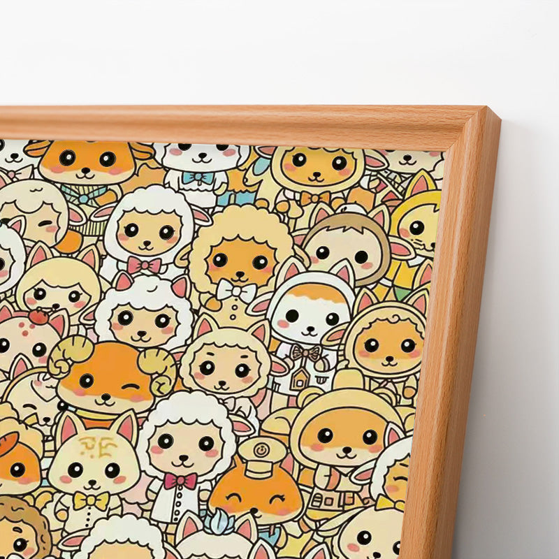 Oveja - Puzzle de madera para colorear