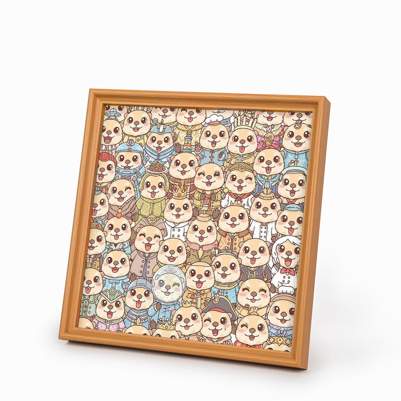 Perezoso - Puzzle de madera para colorear