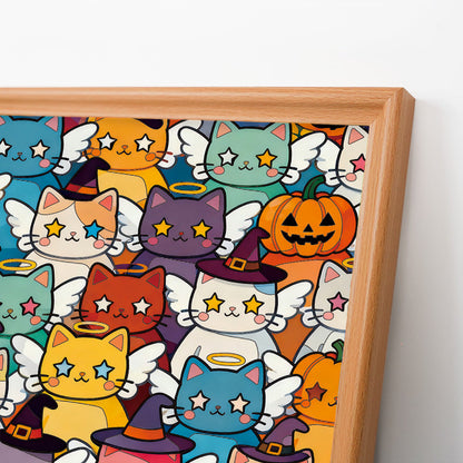 Gatito Brillante - Puzzle de madera para colorear