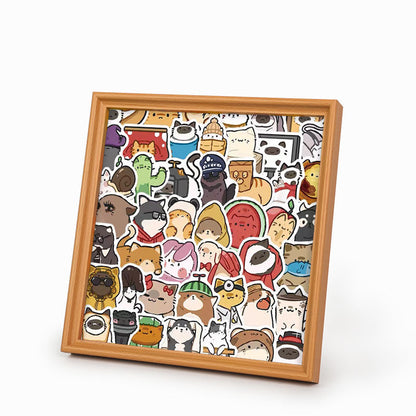 Mascotas Felices - Puzzle de madera para colorear