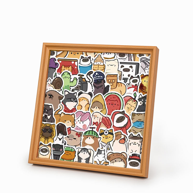Mascotas Felices - Puzzle de madera para colorear