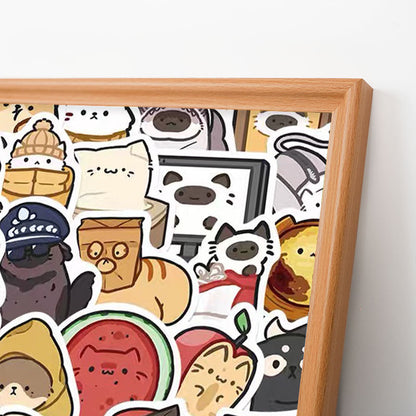 Mascotas Felices - Puzzle de madera para colorear