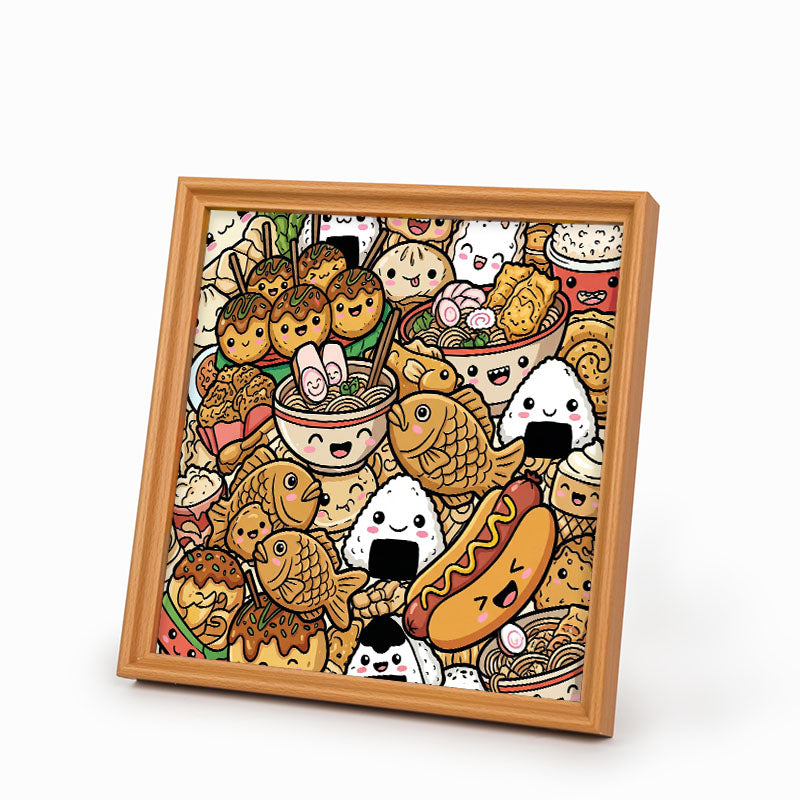 Happy Bites - Puzzle de madera para colorear