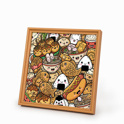 Happy Bites - Puzzle de madera para colorear
