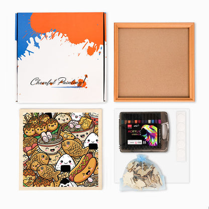 Happy Bites - Puzzle de madera para colorear