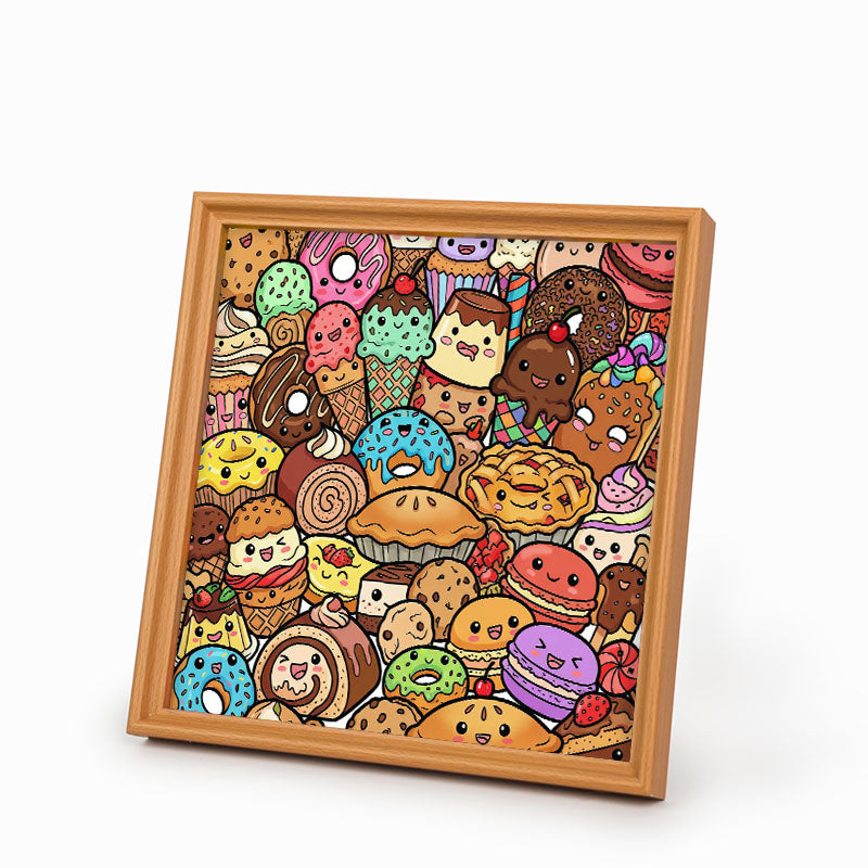 Snack Squad - Puzzle de madera para colorear