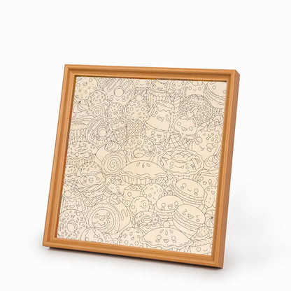 Snack Squad - Puzzle de madera para colorear