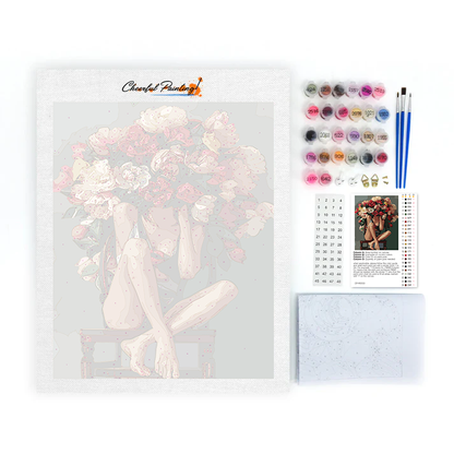 Niña de las flores - Pintar por Números