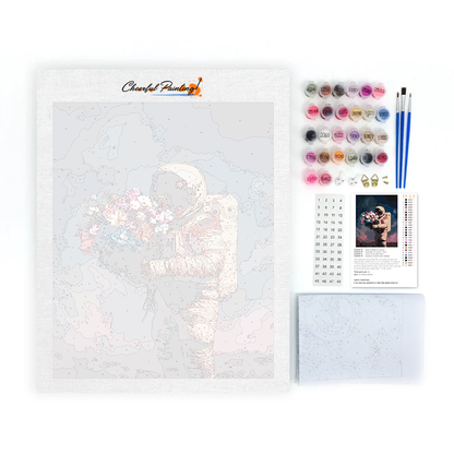El Universo Floreciente Del Astronauta - Pintar por Números