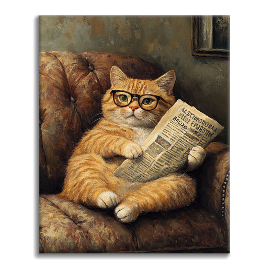 Gato Relajado - Pintar por Números