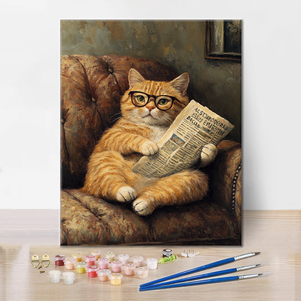 Gato Relajado - Pintar por Números