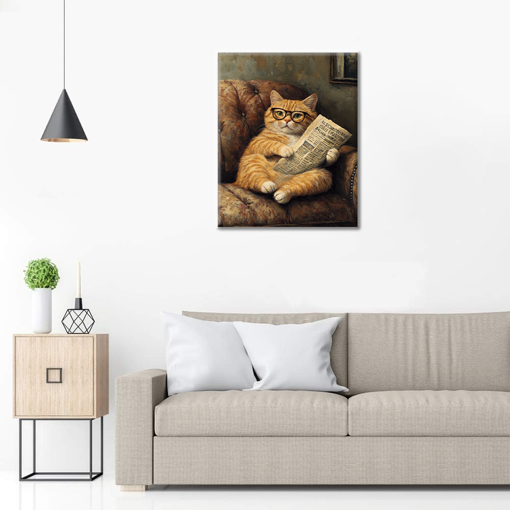 Gato Relajado - Pintar por Números