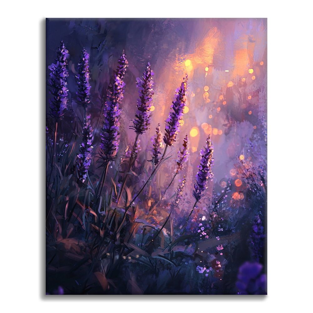 Lavanda Encantadora - Pintar por Números