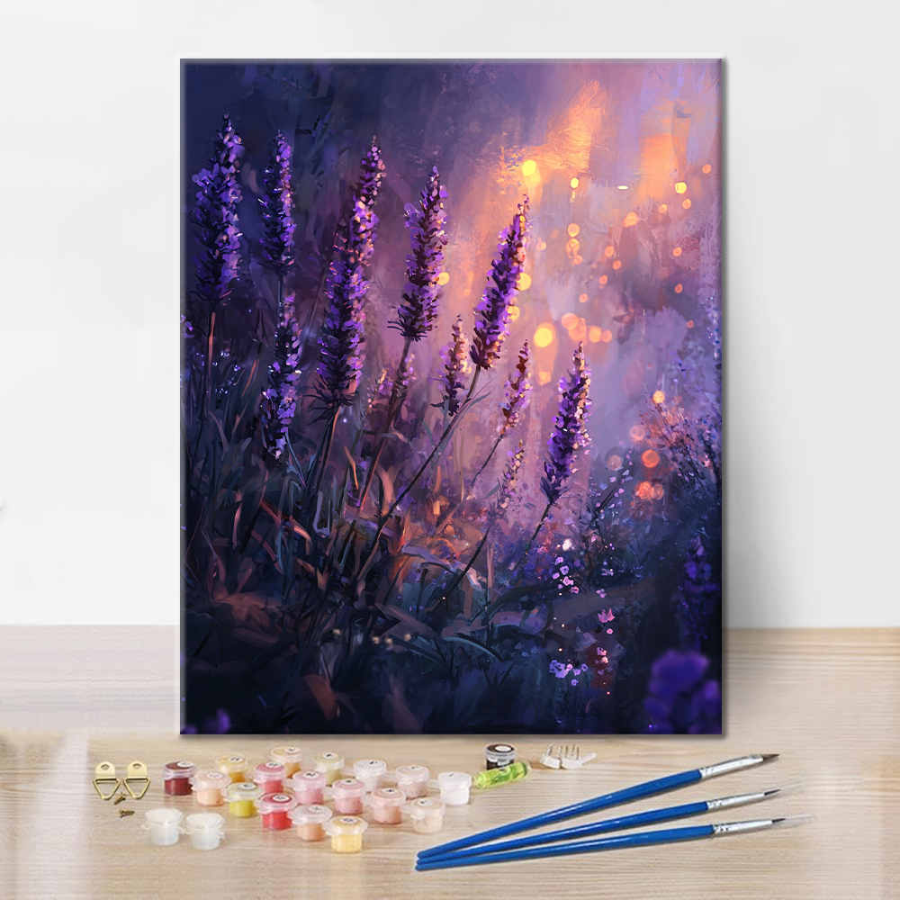 Lavanda Encantadora - Pintar por Números