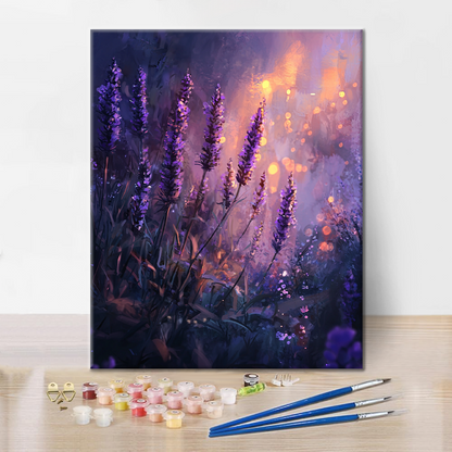 Lavanda Encantadora - Pintar por Números
