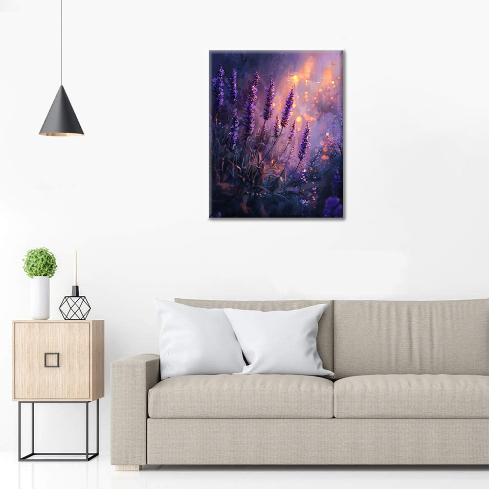 Lavanda Encantadora - Pintar por Números