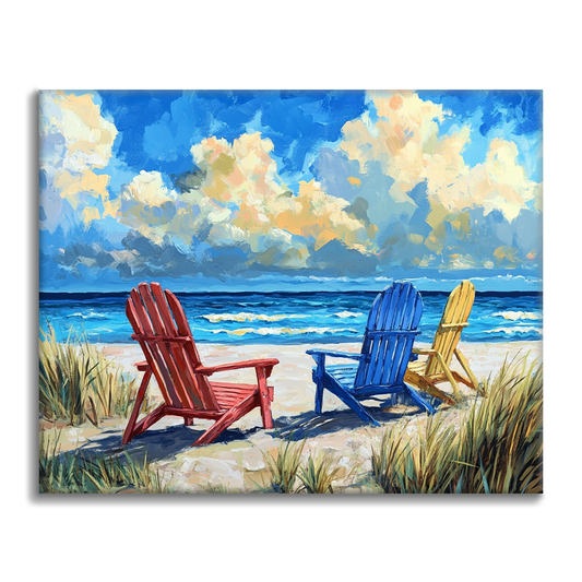 Sillas de Playa - Pintar por Números