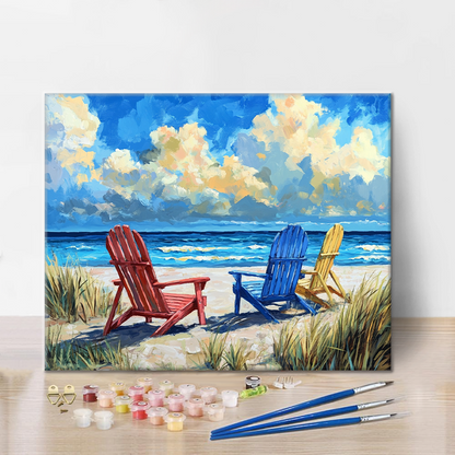 Sillas de Playa - Pintar por Números