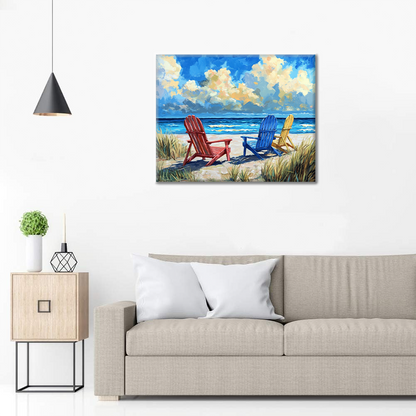 Sillas de Playa - Pintar por Números