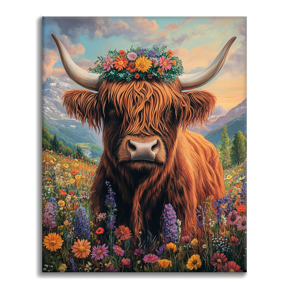 Vaca de las Tierras Altas - Pintar por Números