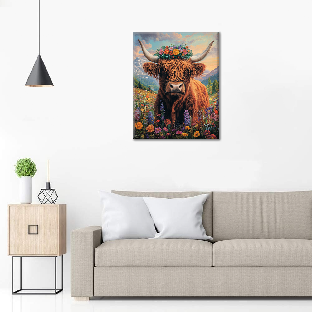 Vaca de las Tierras Altas - Pintar por Números