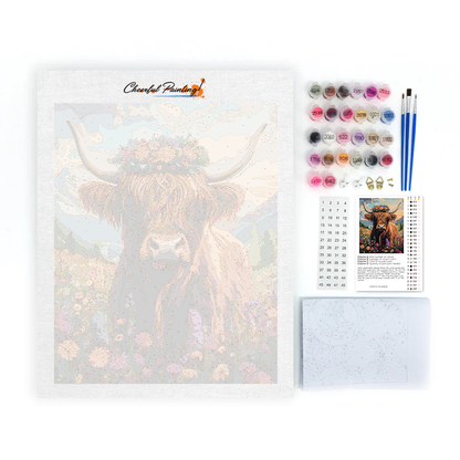 Vaca de las Tierras Altas - Pintar por Números