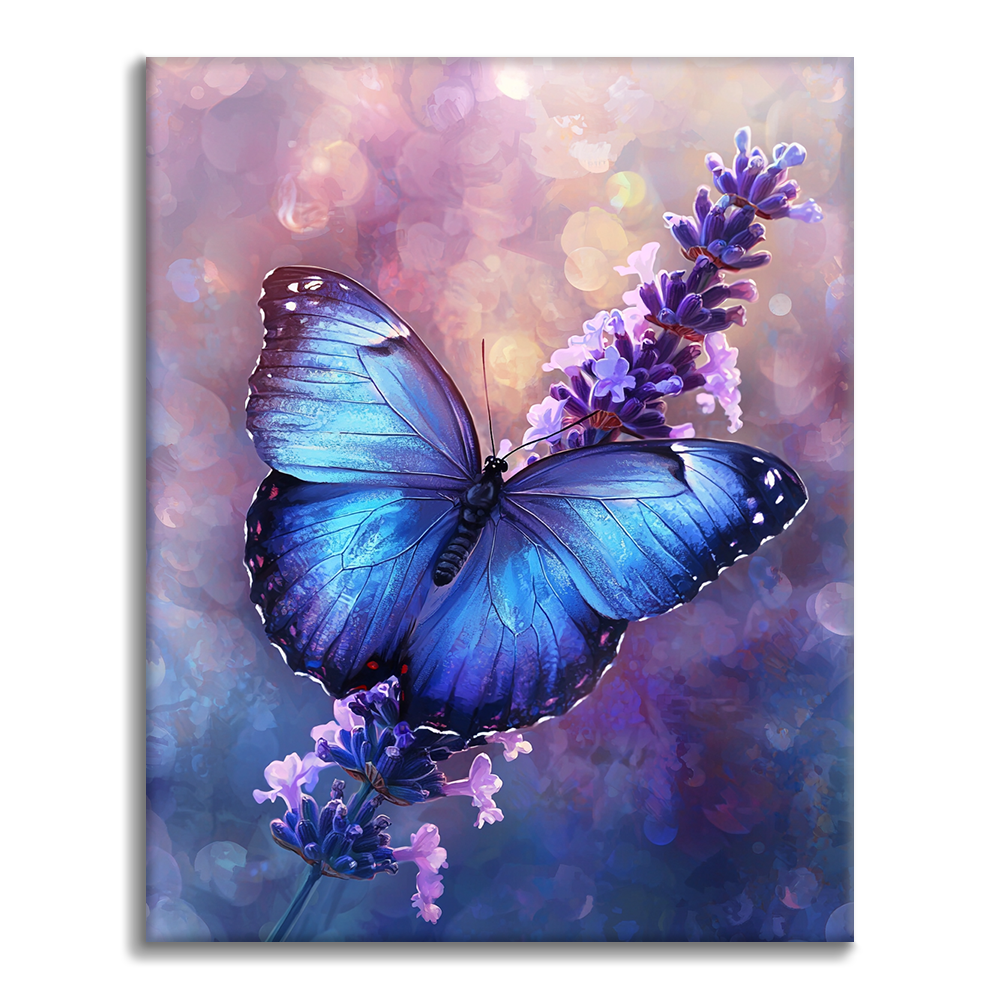 Canción de Cuna de Lavanda para Alas Cerúleas - Pintar por Números