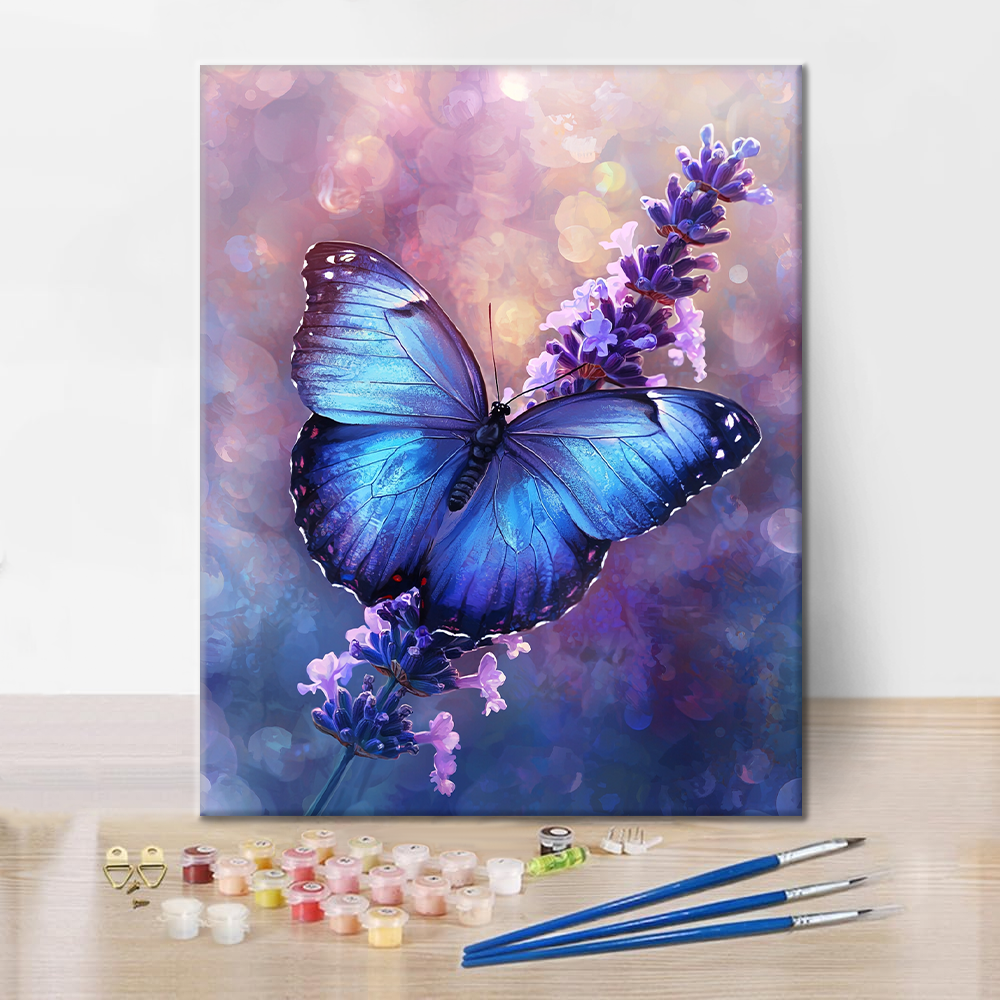 Canción de Cuna de Lavanda para Alas Cerúleas - Pintar por Números