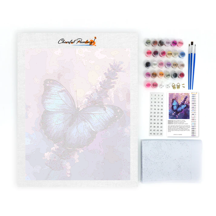 Canción de Cuna de Lavanda para Alas Cerúleas - Pintar por Números