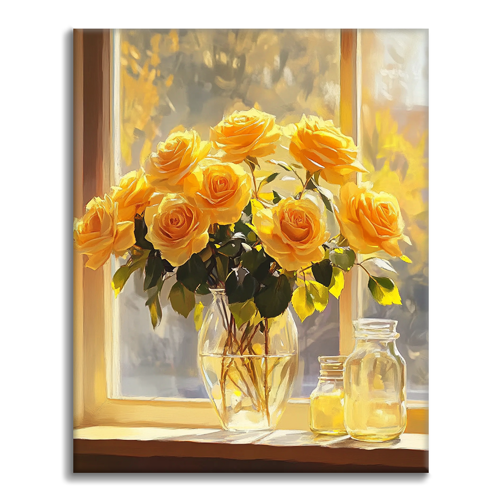Luz y Rosas - Pintar por Números