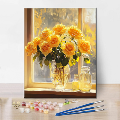 Luz y Rosas - Pintar por Números
