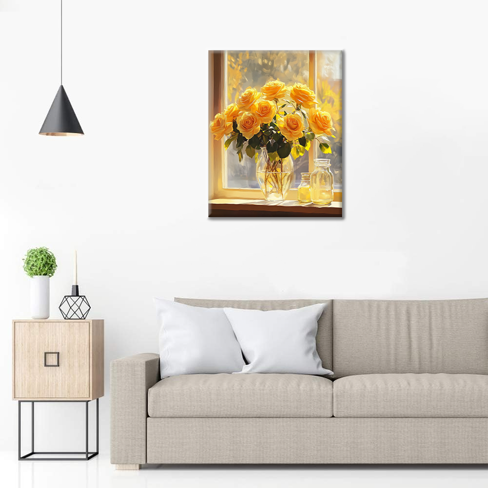 Luz y Rosas - Pintar por Números